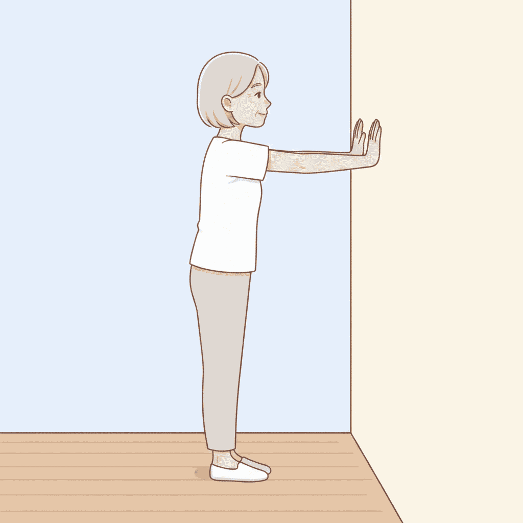 足関節背屈ストレッチ（ふくらはぎ伸展）