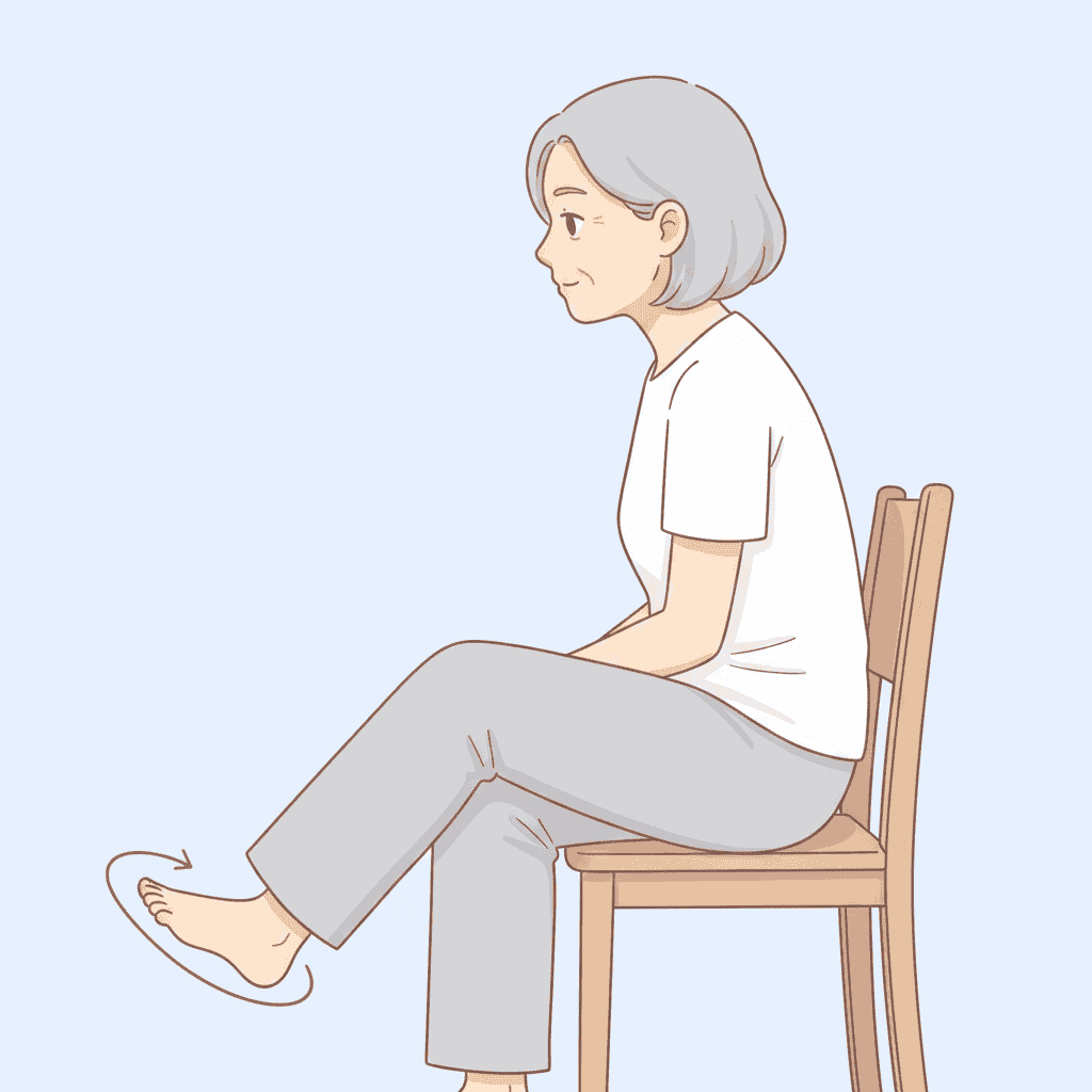 足首の回旋運動