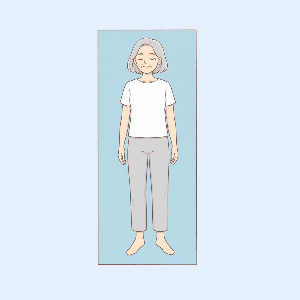 背臥位での殿筋収縮の開始姿勢