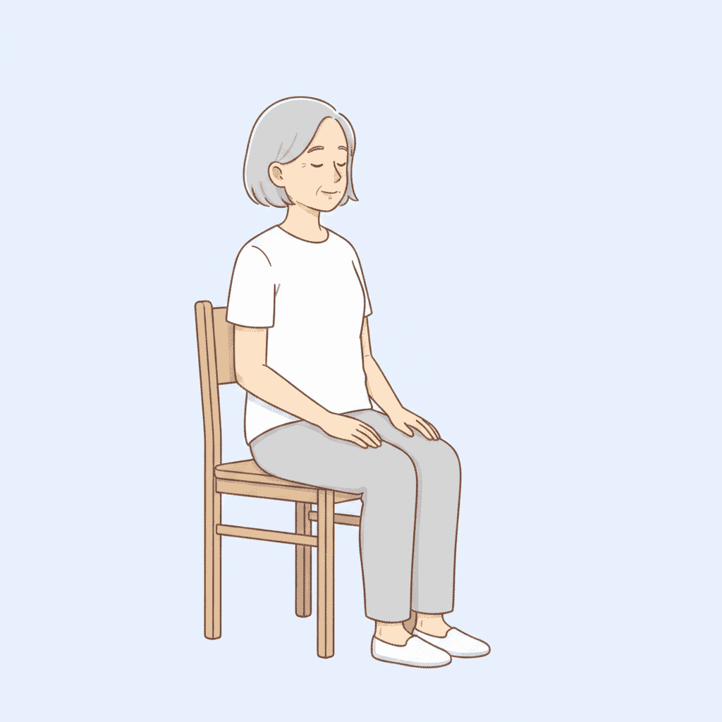 上肢リーチ練習（座位）